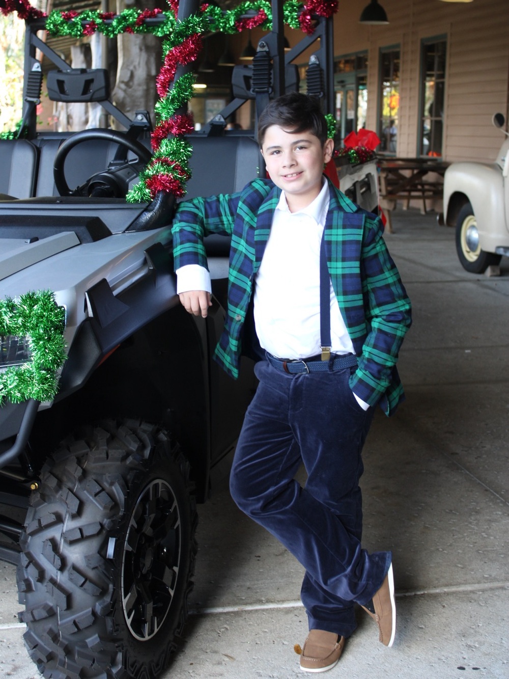 Velvet & Tartan matching Christmas set